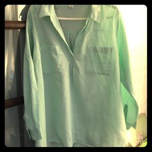 Cute linen tunic!